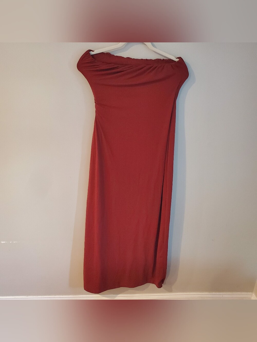 Free People Hayley Strapless Midi Dress- Russet Accorn S - Picture 4 of 7